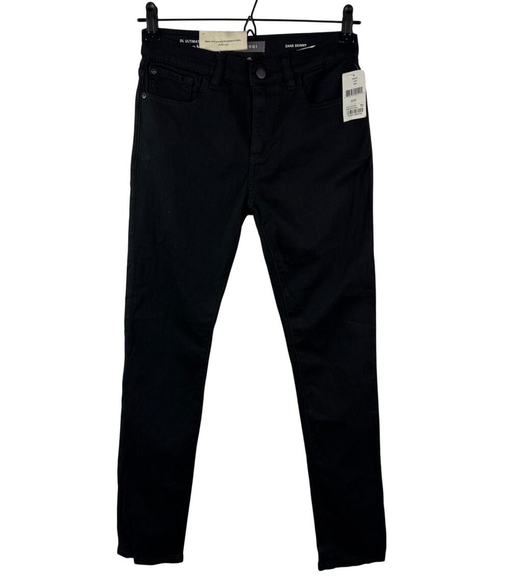 DL1961 Bea Black Girl Jeans High Retention Stretch Ultra Soft Zane Skinny 14 NEW